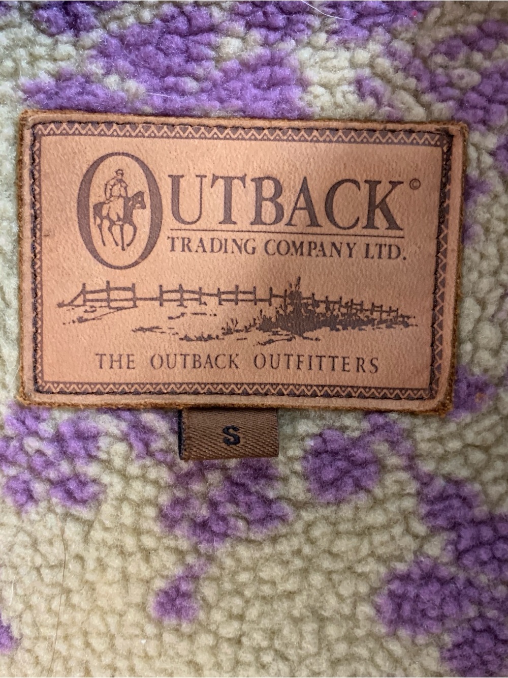 Outback Trading Co Alpine Anorak jacket Women’s S purple fleece floral lined - Picture 2 of 10